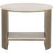 Roshni 26 X 21 inch Natural / Antique Gold Side Table